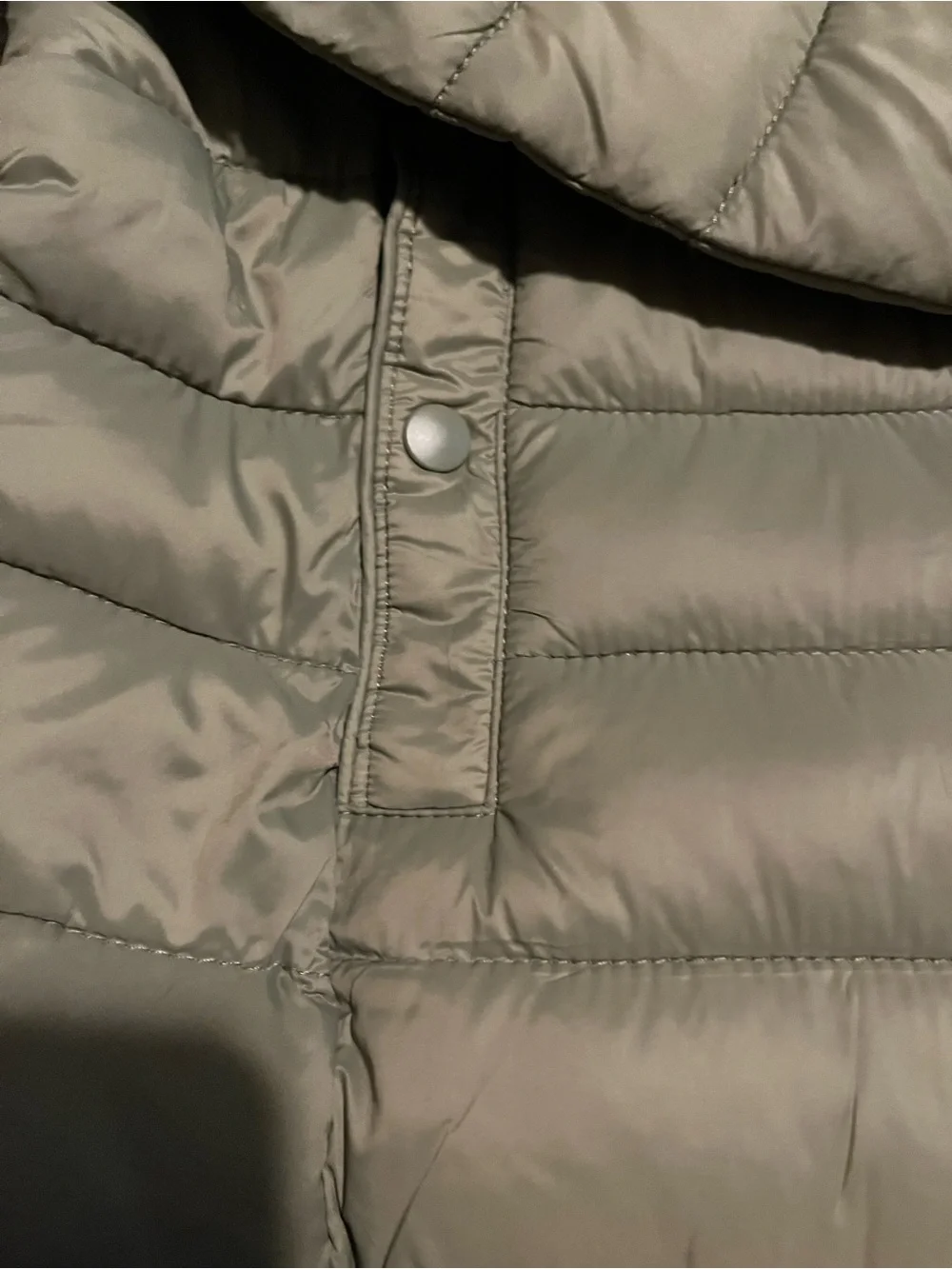 Love Tree Olive Green Quilted Hooded Puffer Jacket